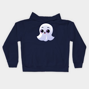 Cute Funny Ghost - Halloween Kids Hoodie